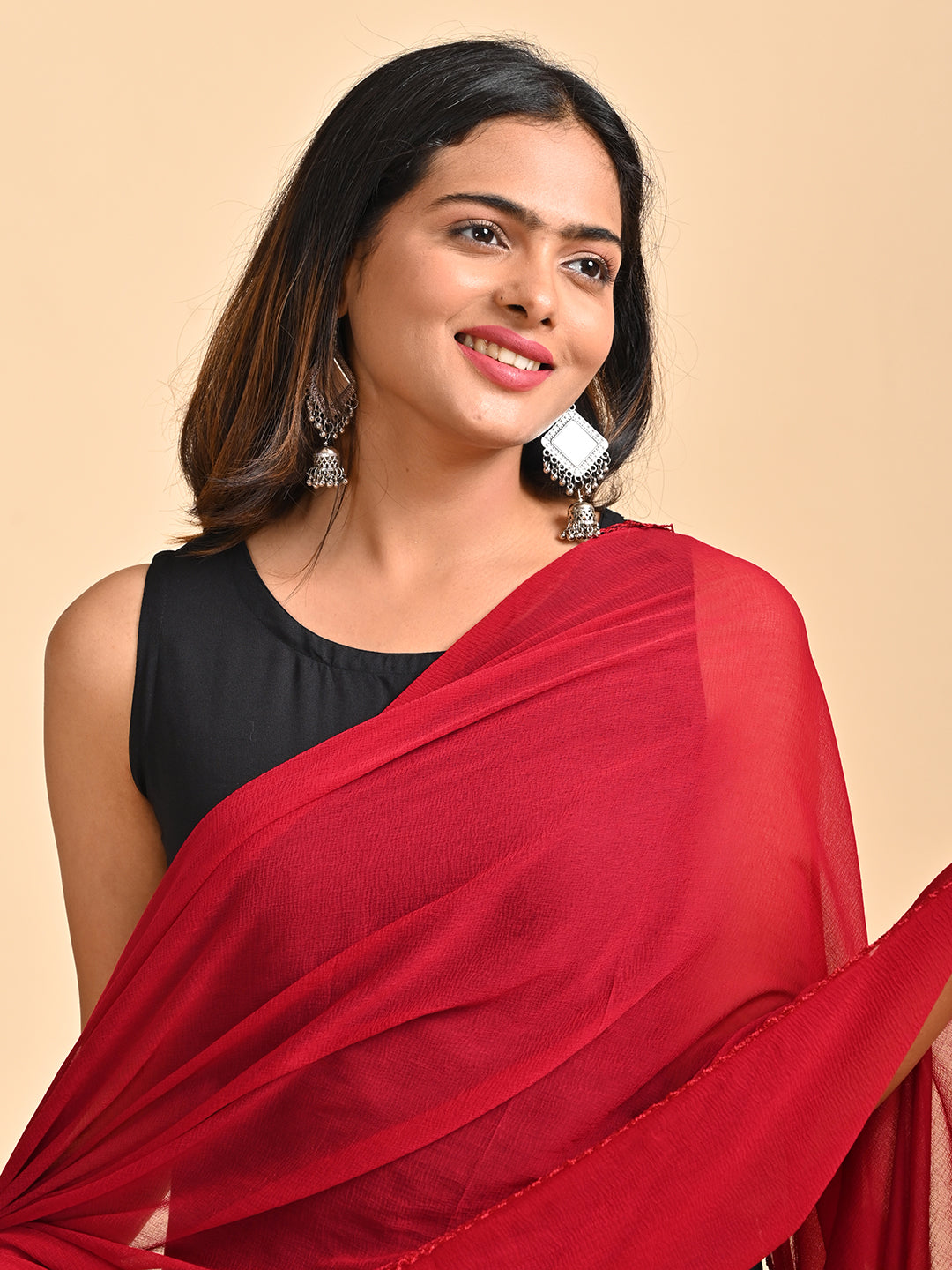 Solid Chiffon Dupatta