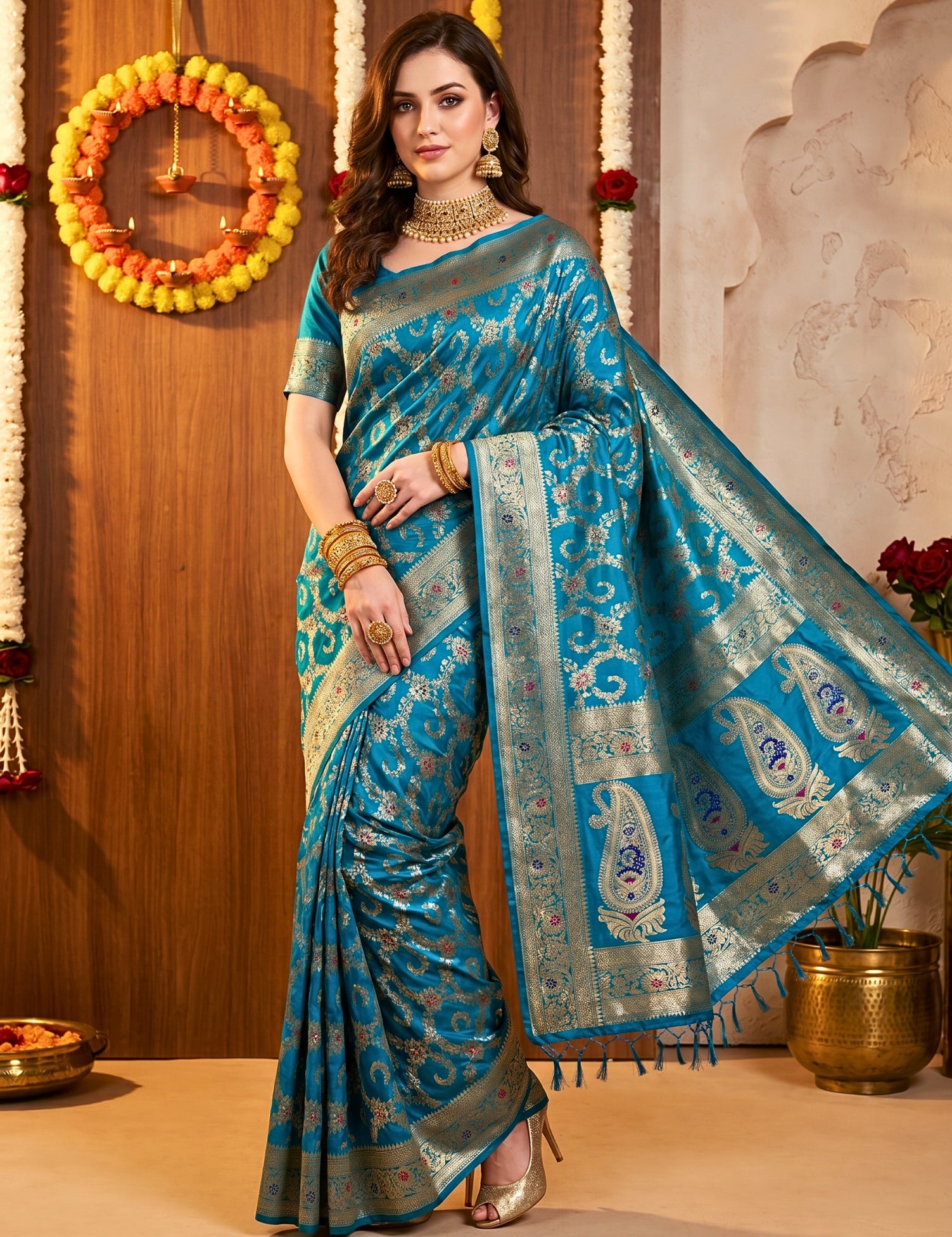 Banarasi Viscose Silk Saree