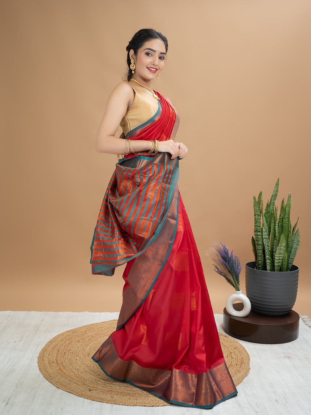 South Silk Brocade Saree