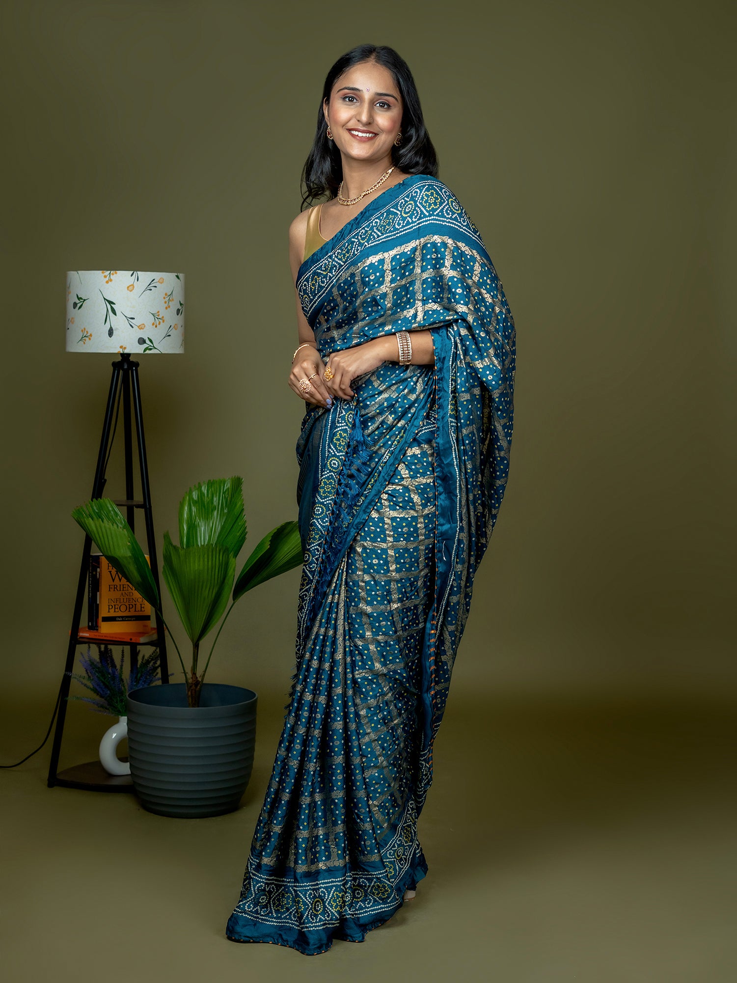 Bandhini Crepe Saree