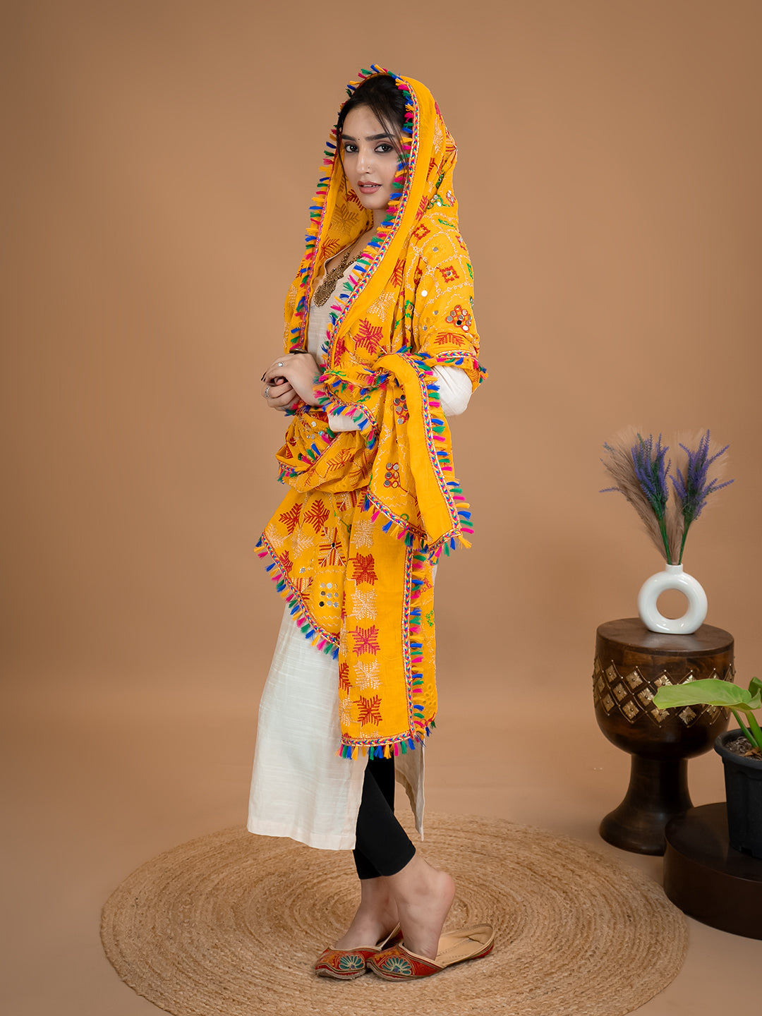 Phulkari Cotton Dupatta