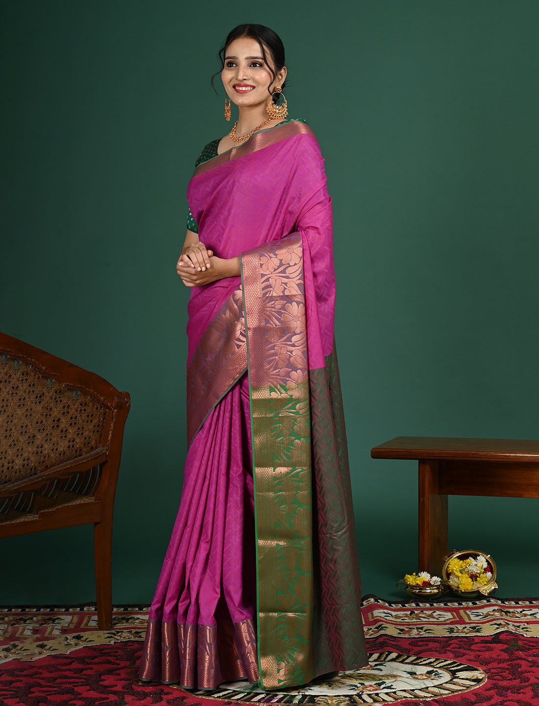 South Art Silk Geometric Saree