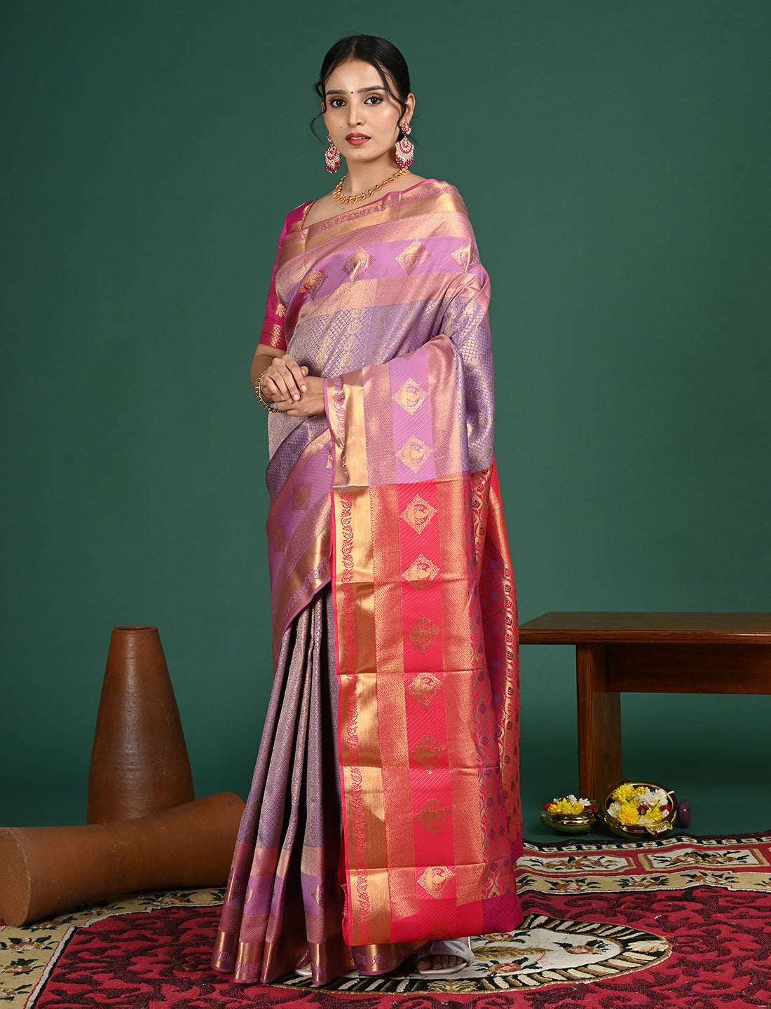 South Art Silk Geometric Saree