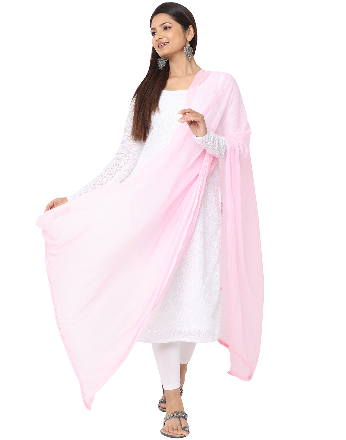Solid Chiffon Dupatta