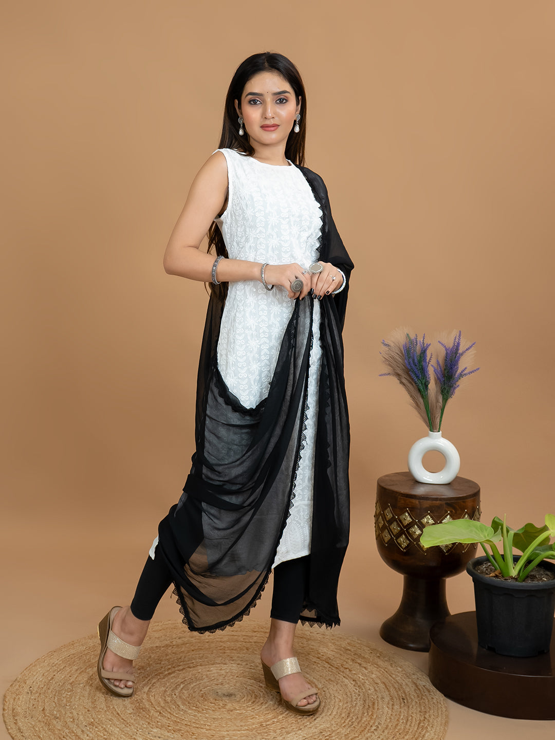 Solid Chiffon Dupatta