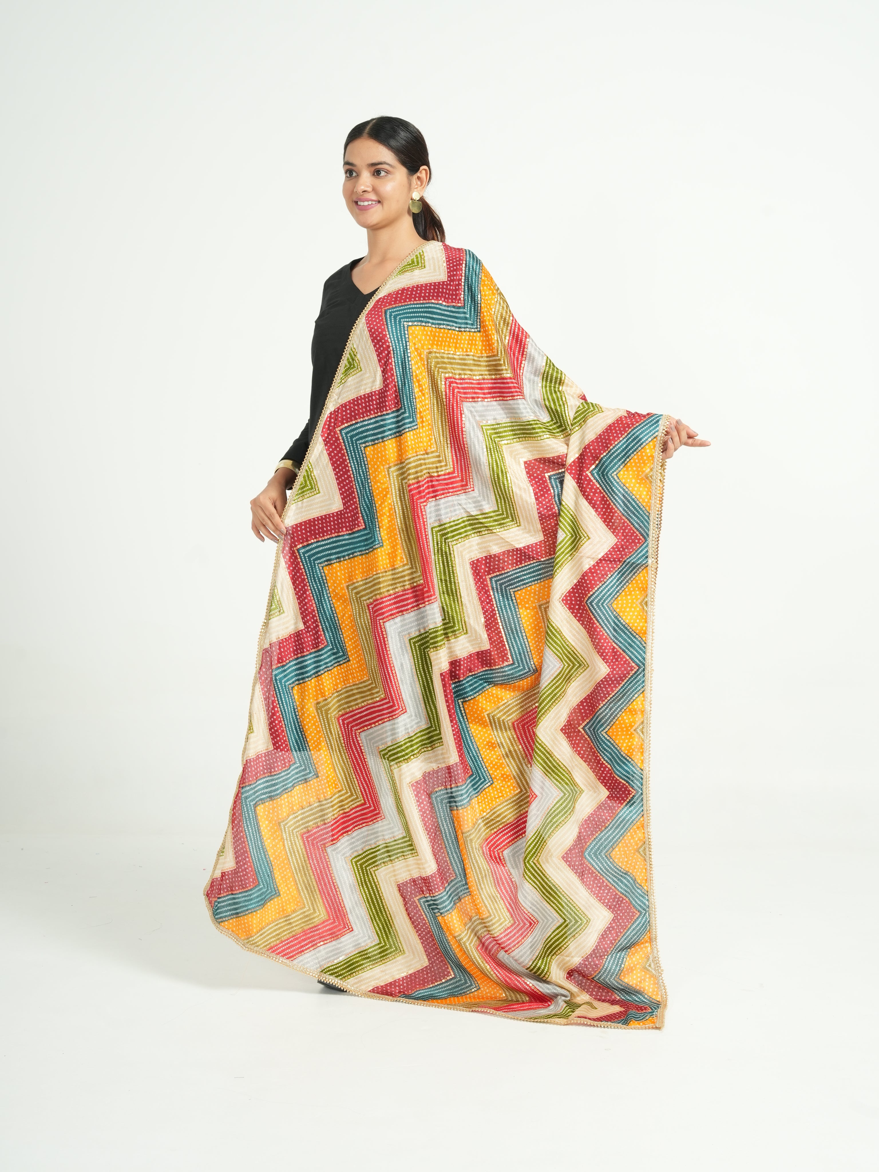 Art Silk Bandhini Dupatta