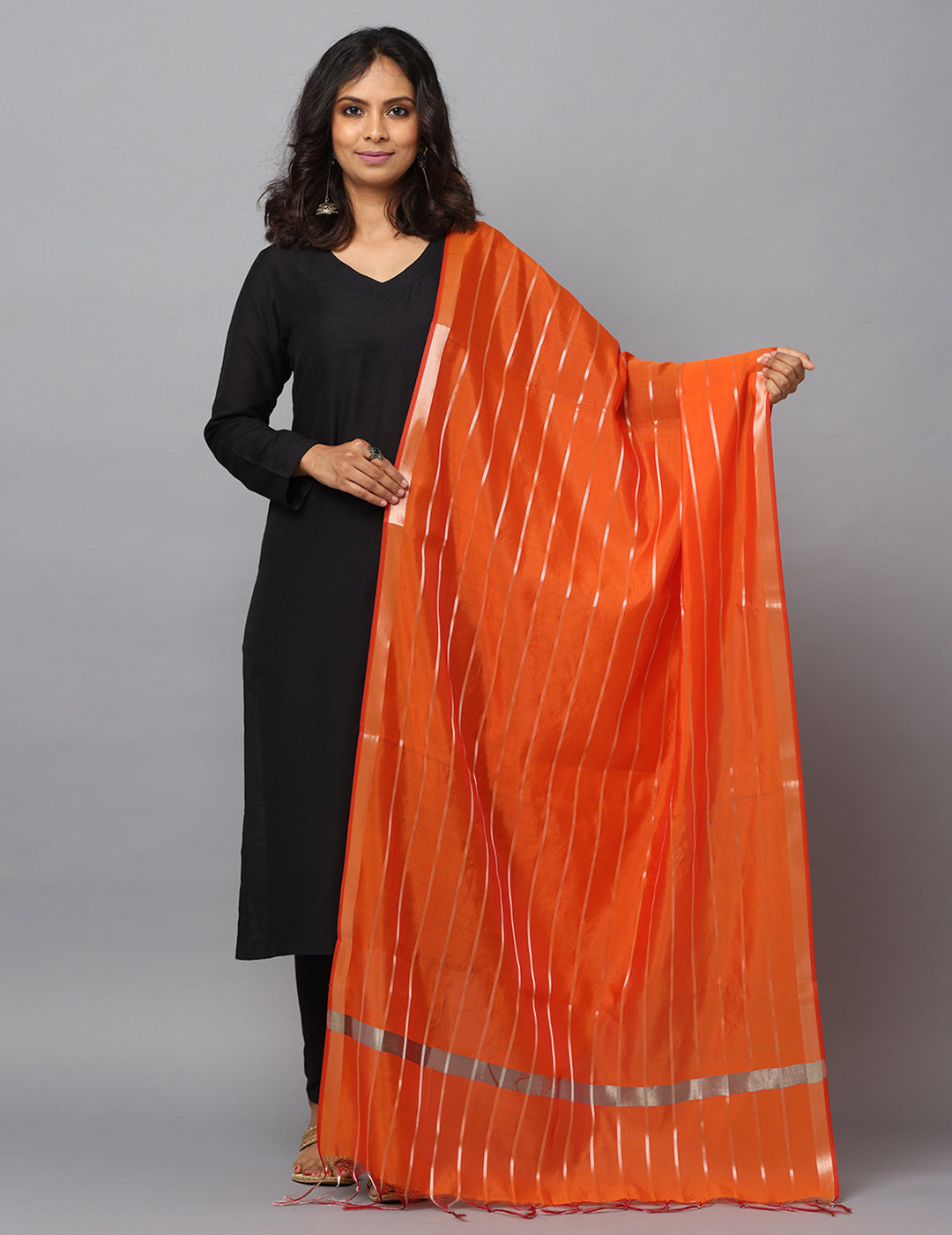 Banarasi Silk Stripe Dupatta