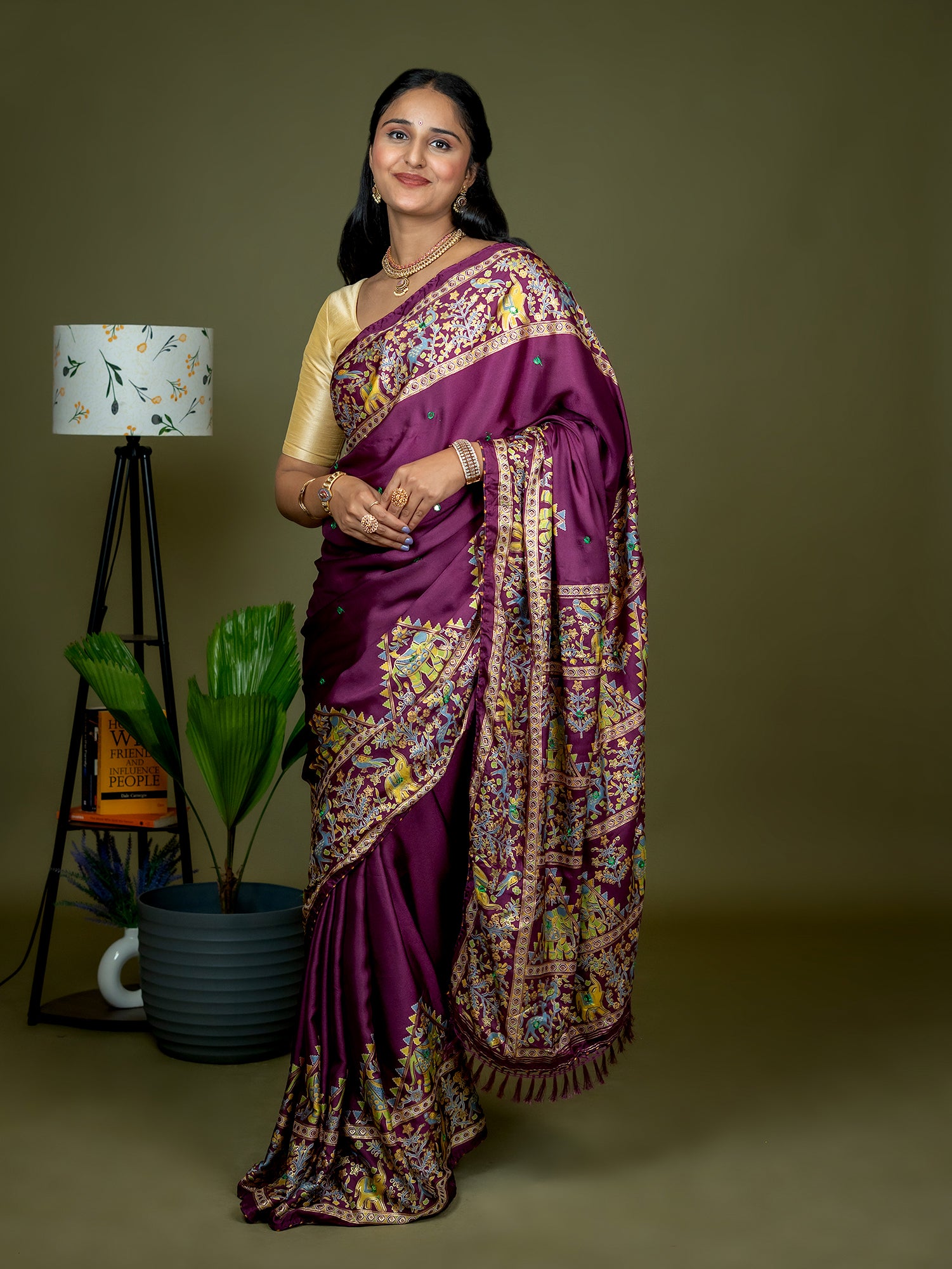 Kutch Print Crepe Saree