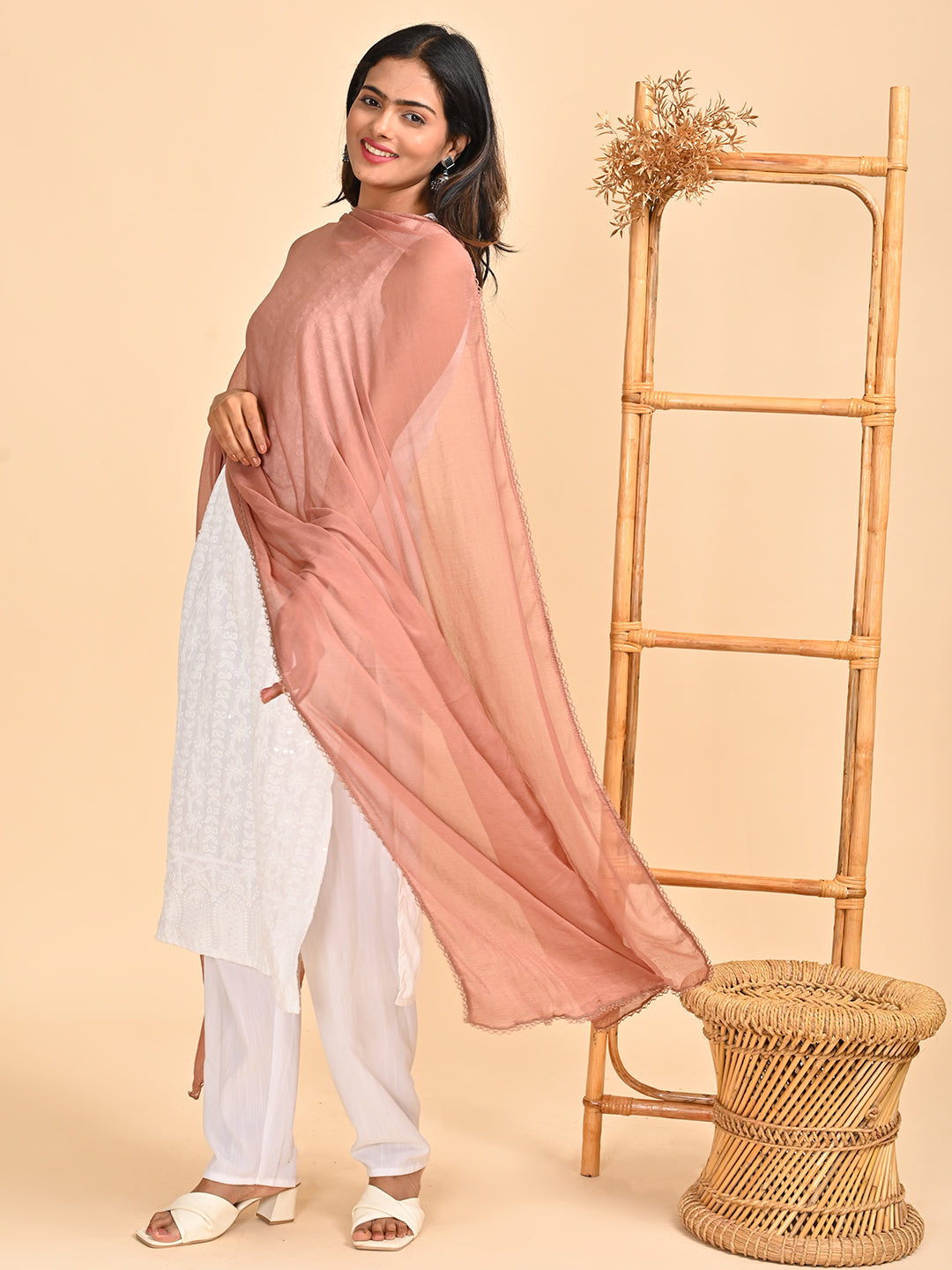 Solid Chiffon Dupatta