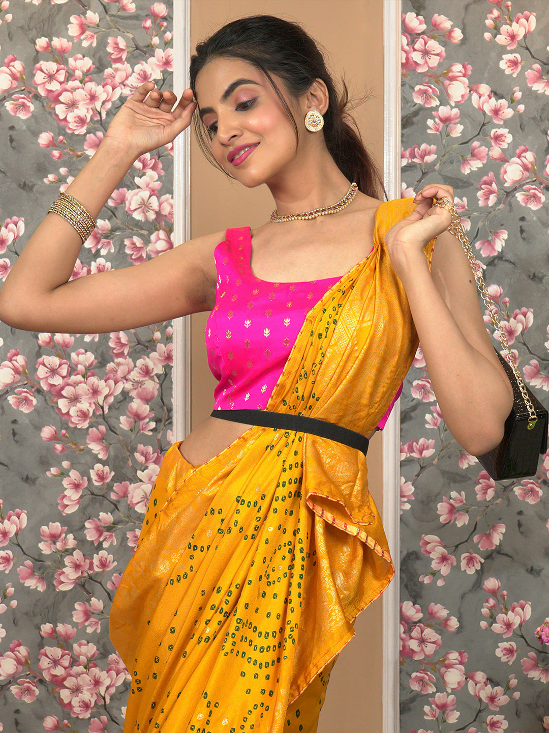 Bandhini Viscose Crepe Saree