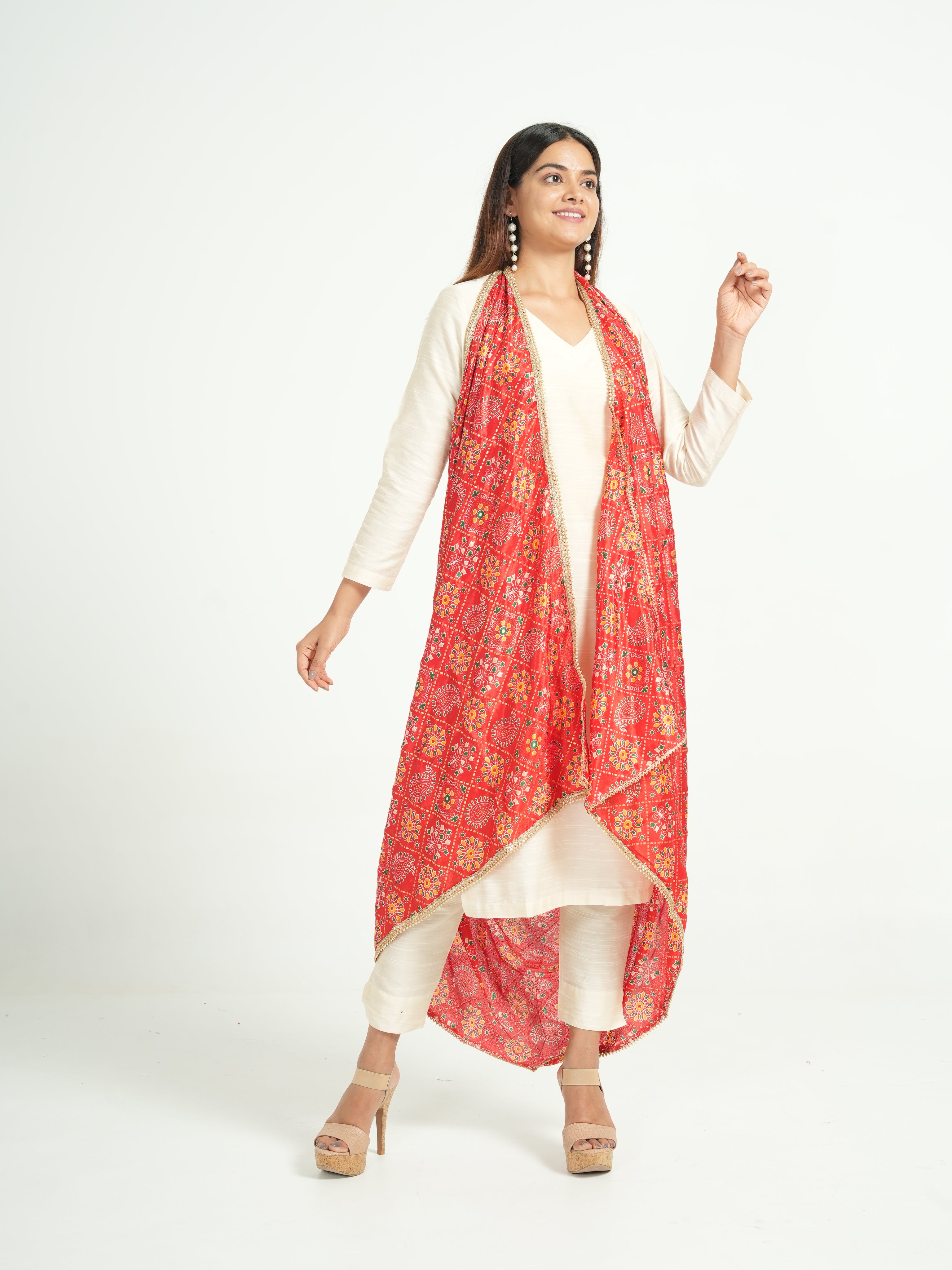 Art Silk Bandhini Dupatta