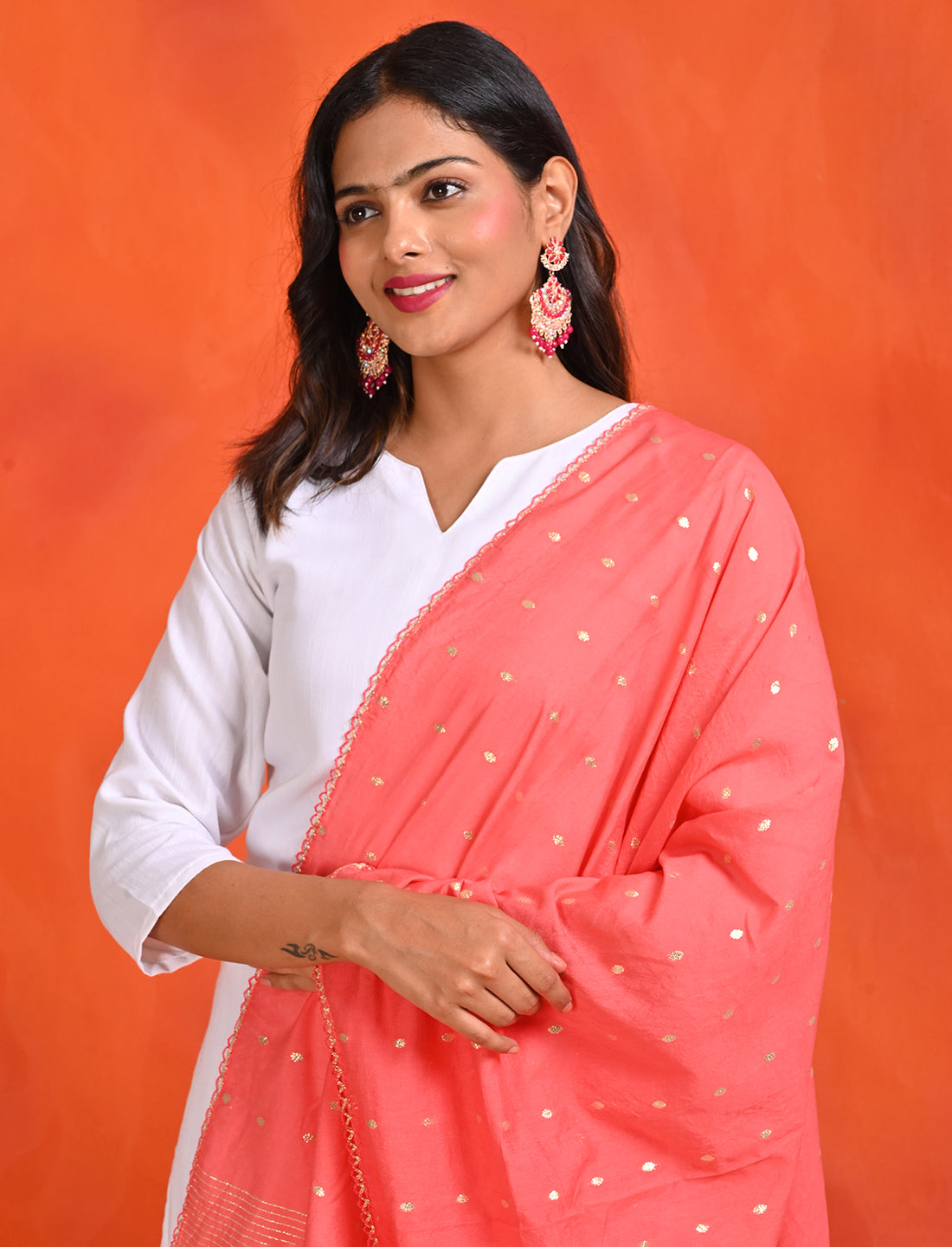 Chanderi Zari weave Dupatta