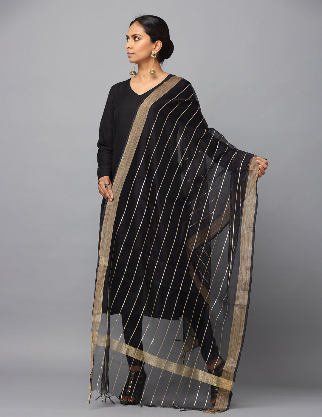 Chanderi Zari weave Dupatta