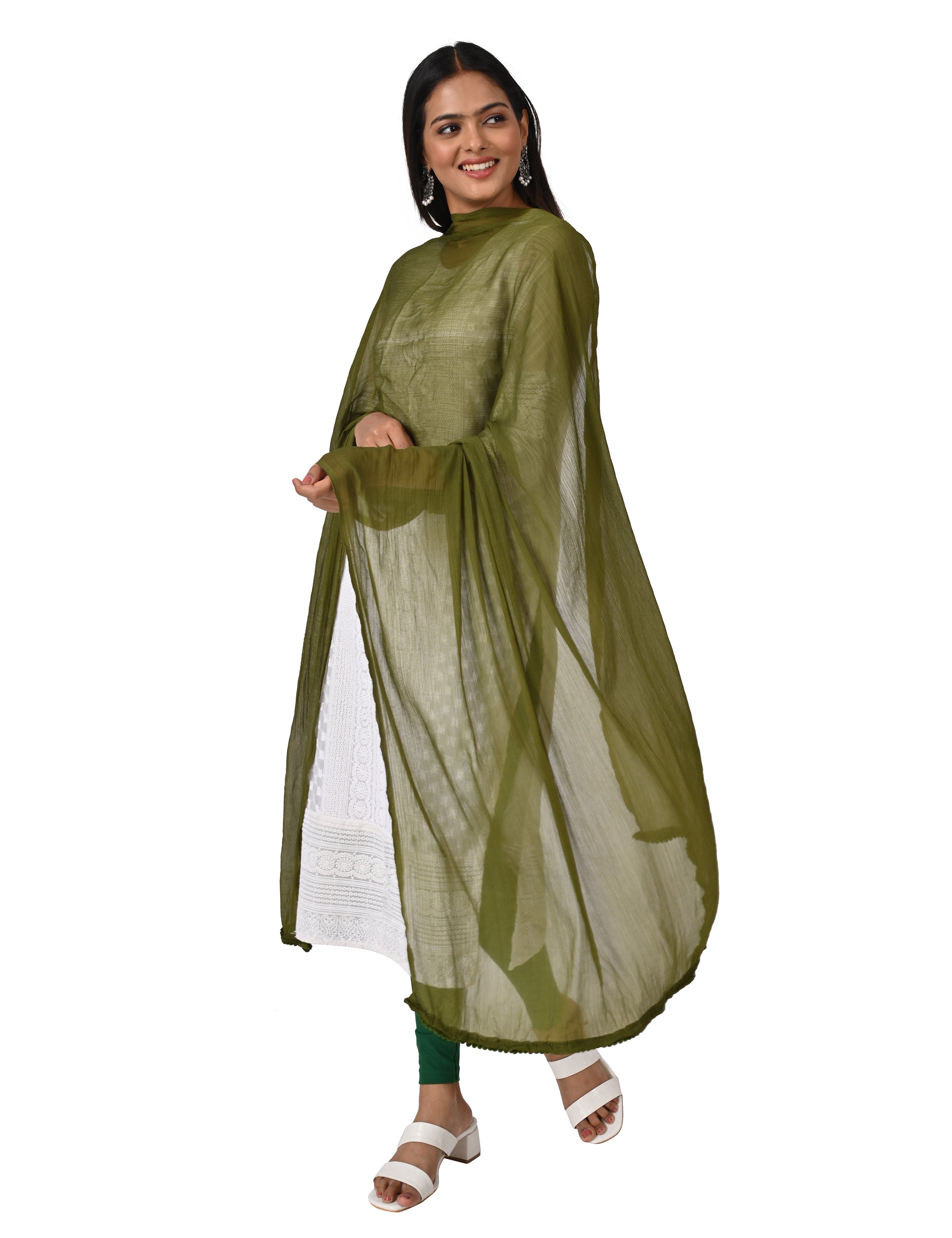 Solid Chiffon Dupatta