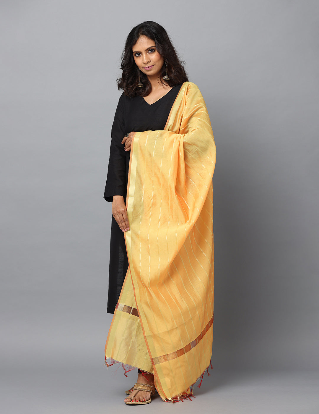 Banarasi Silk Stripe Dupatta