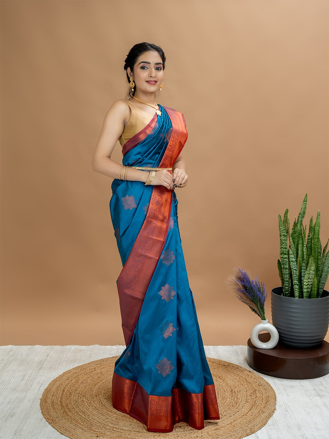 South Silk Brocade Saree