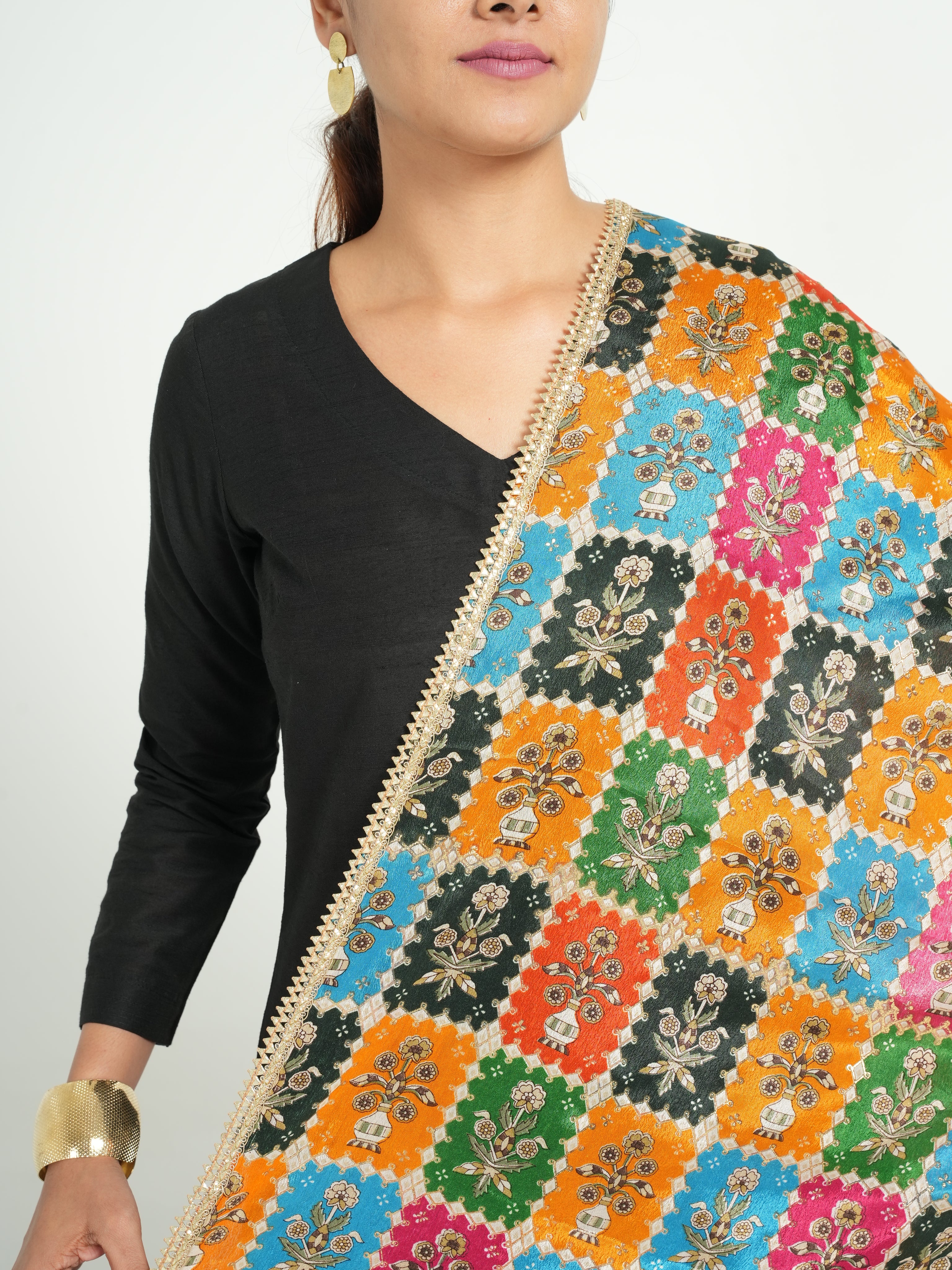 Art Silk Bandhini Dupatta