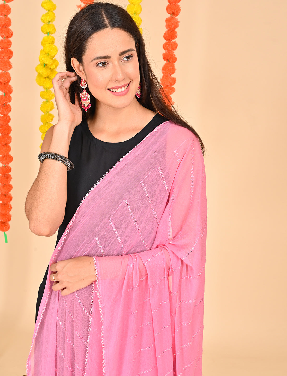 Chiffon Stripe Dupatta