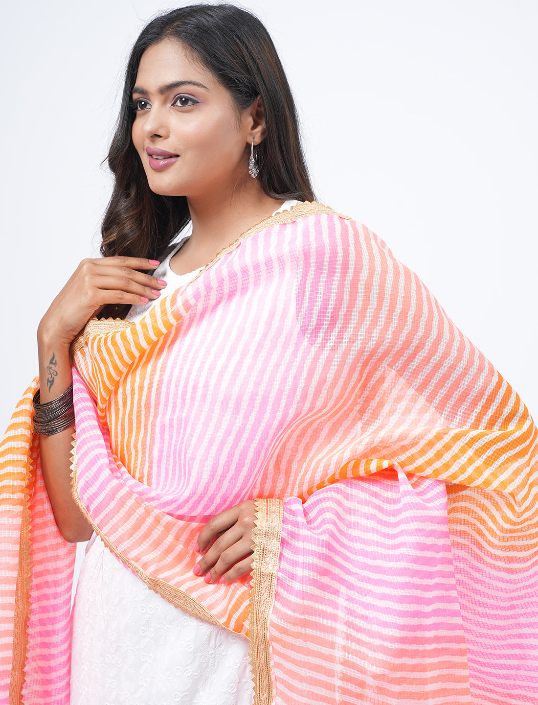 Kota Semi Cotton Colorblock Dupatta