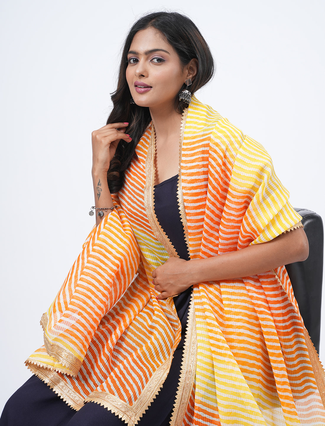 Kota Semi Cotton Colorblock Dupatta
