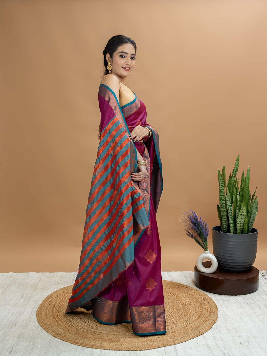 South Silk Brocade Saree