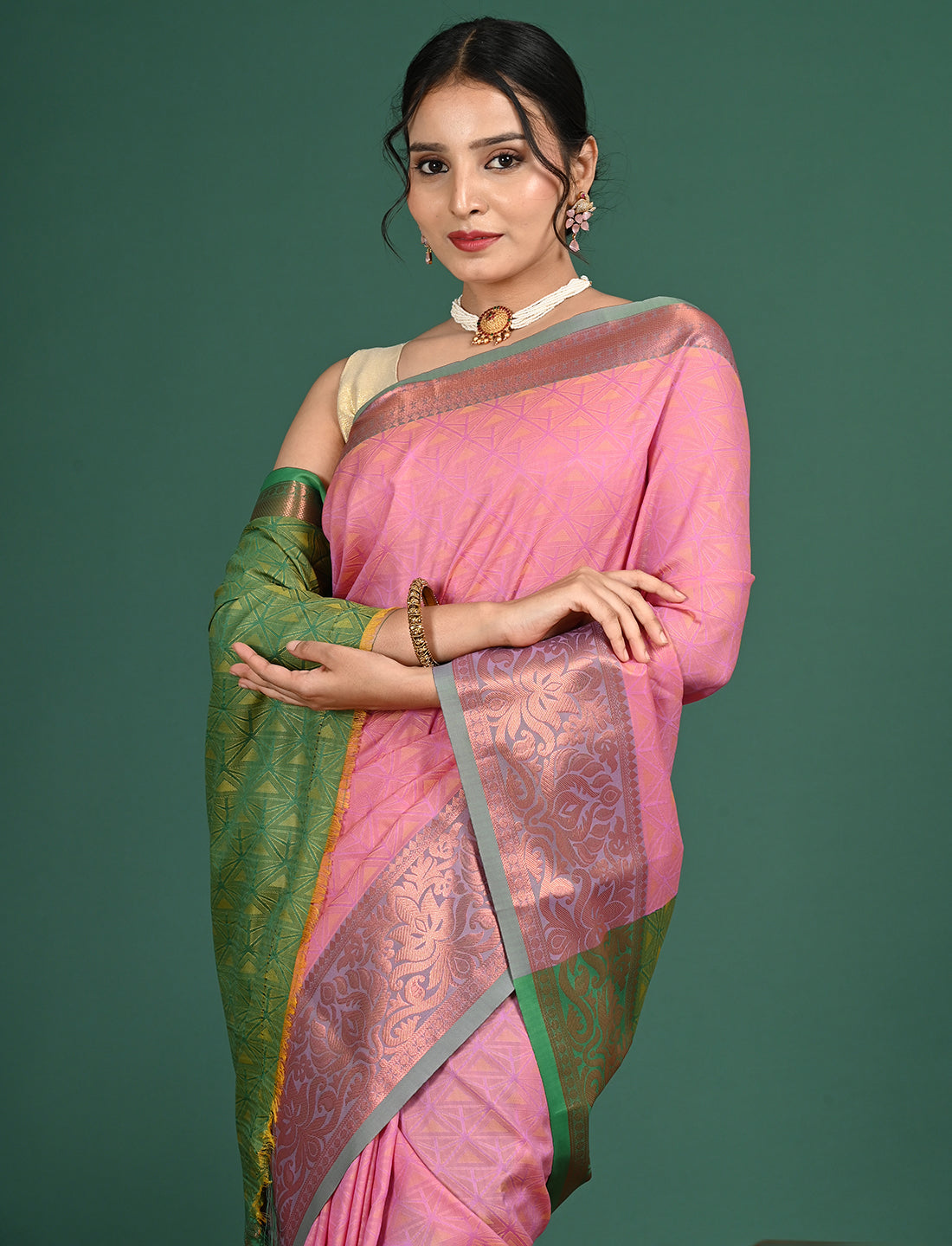 South Art Silk Geometric Saree