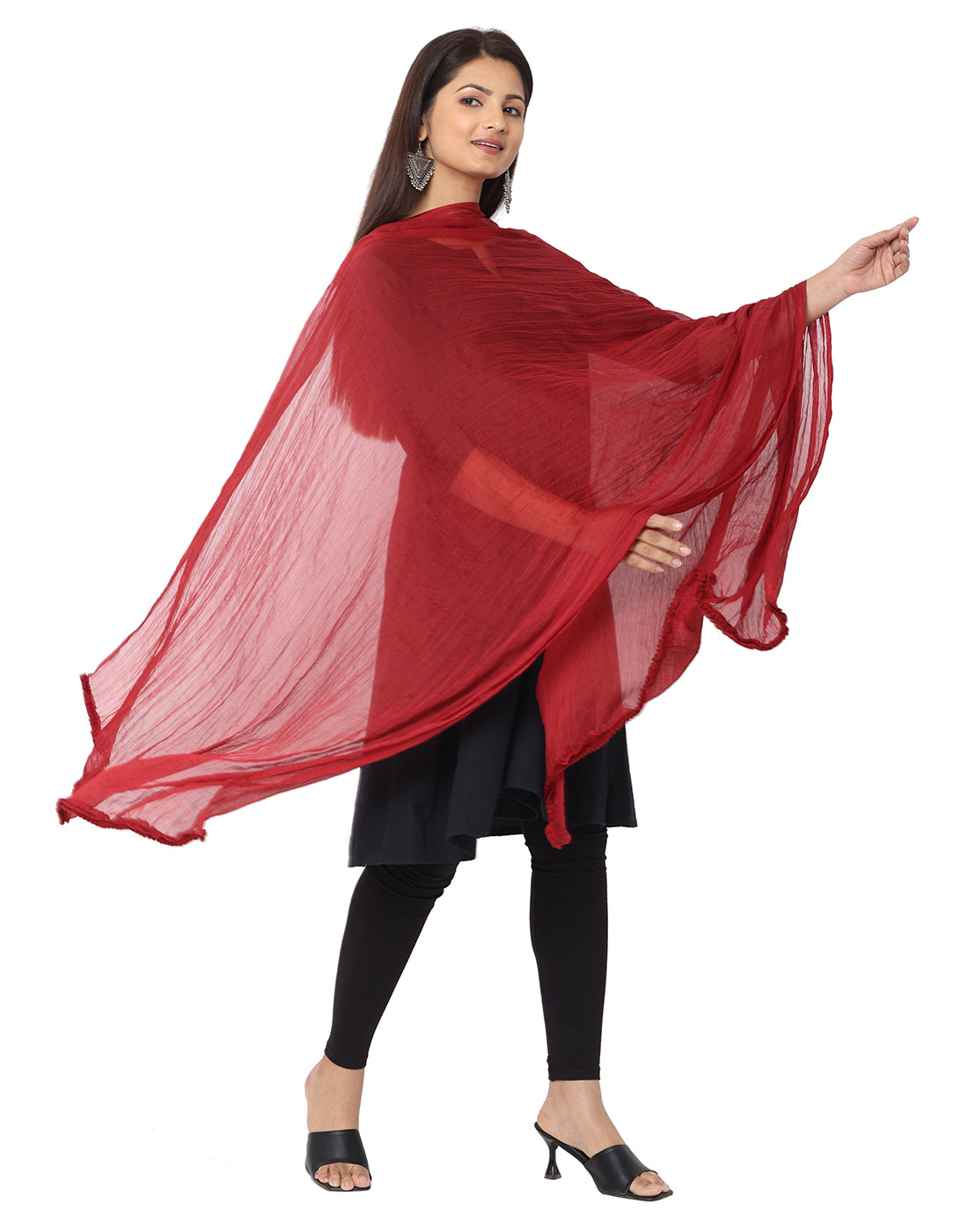 Solid Chiffon Dupatta