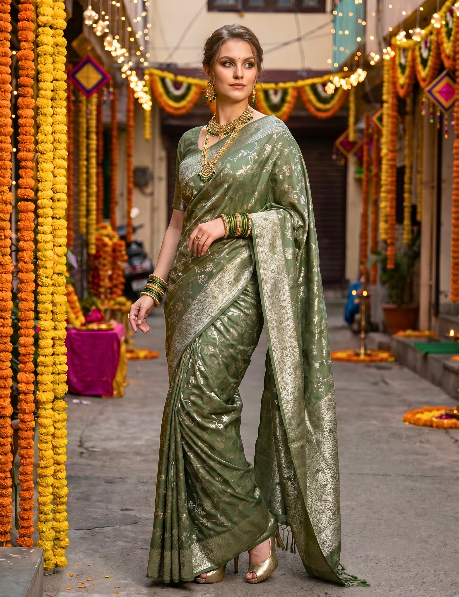 Banarasi Viscose Silk Saree