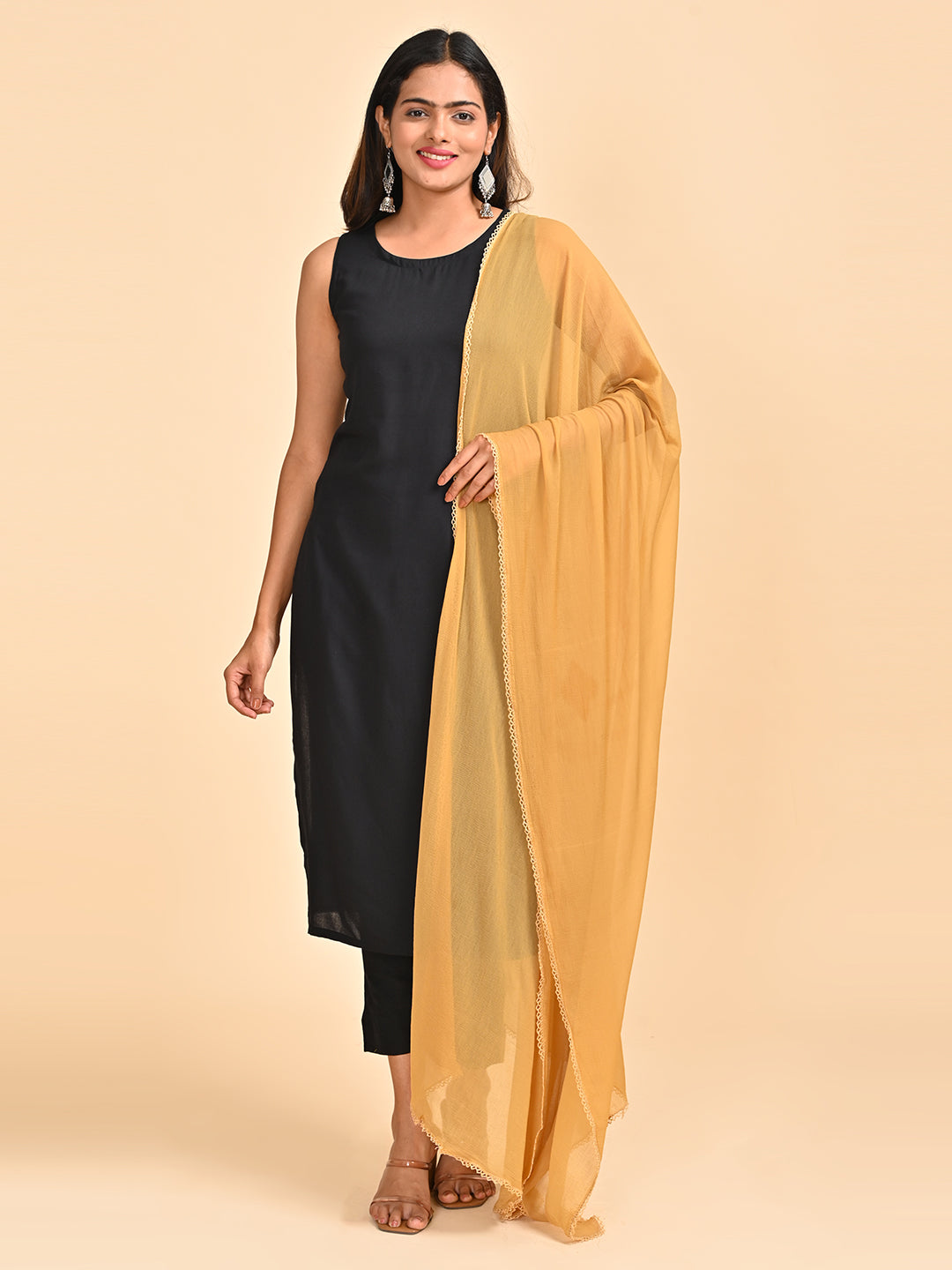 Solid Chiffon Dupatta