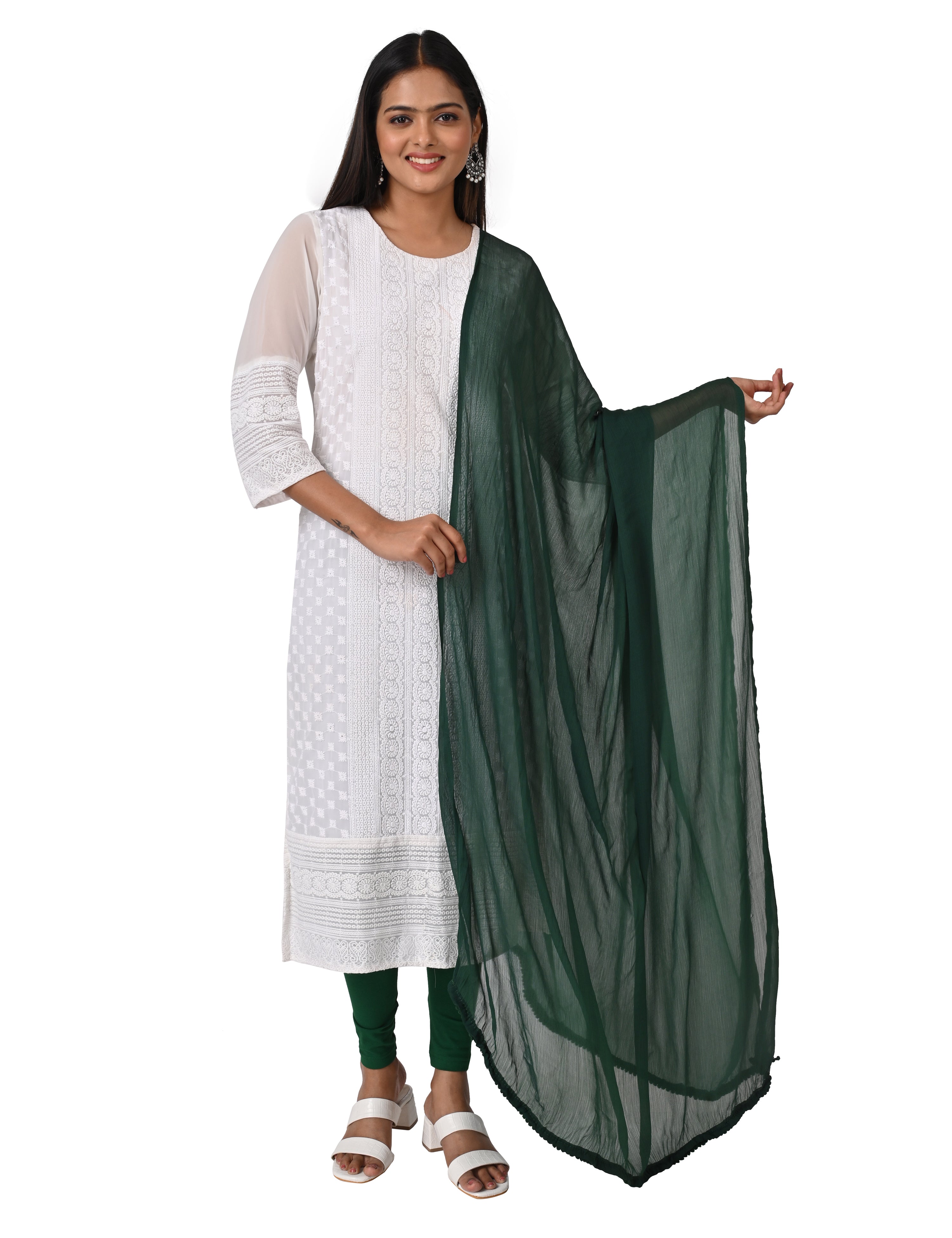 Solid Chiffon Dupatta