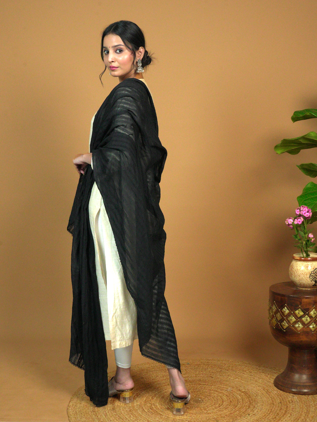 Stripe Cotton Dupatta