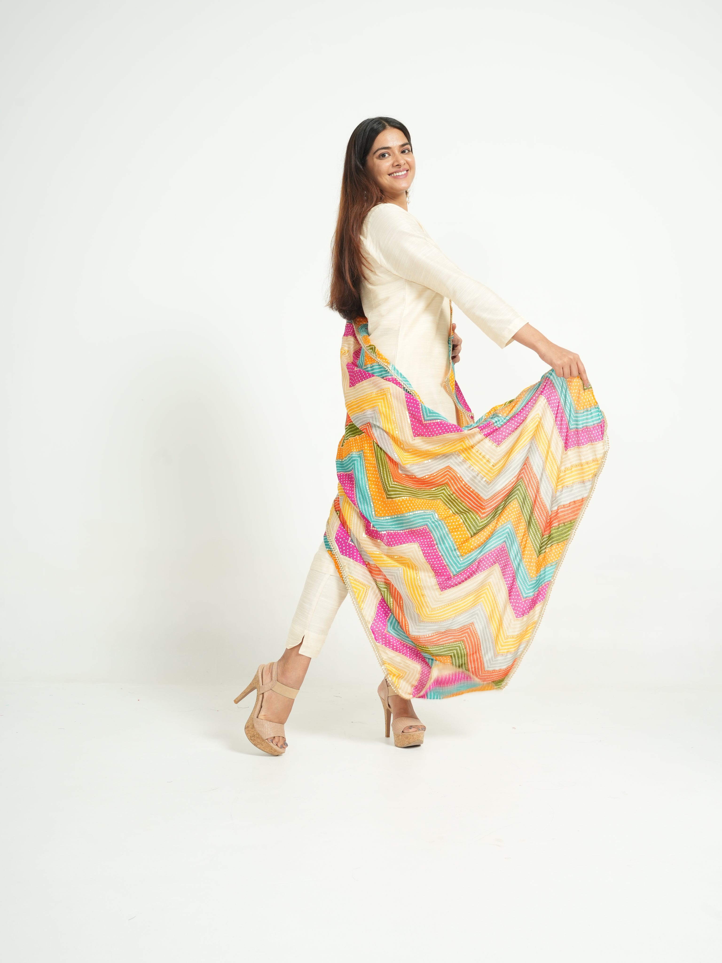 Art Silk Bandhini Dupatta