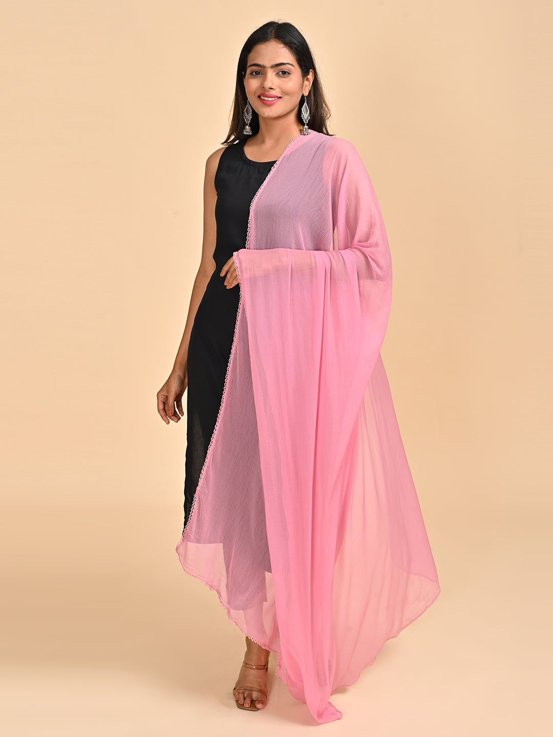 Solid Chiffon Dupatta