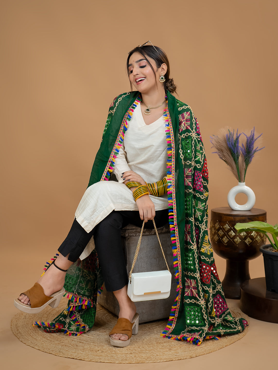 Phulkari Cotton Dupatta