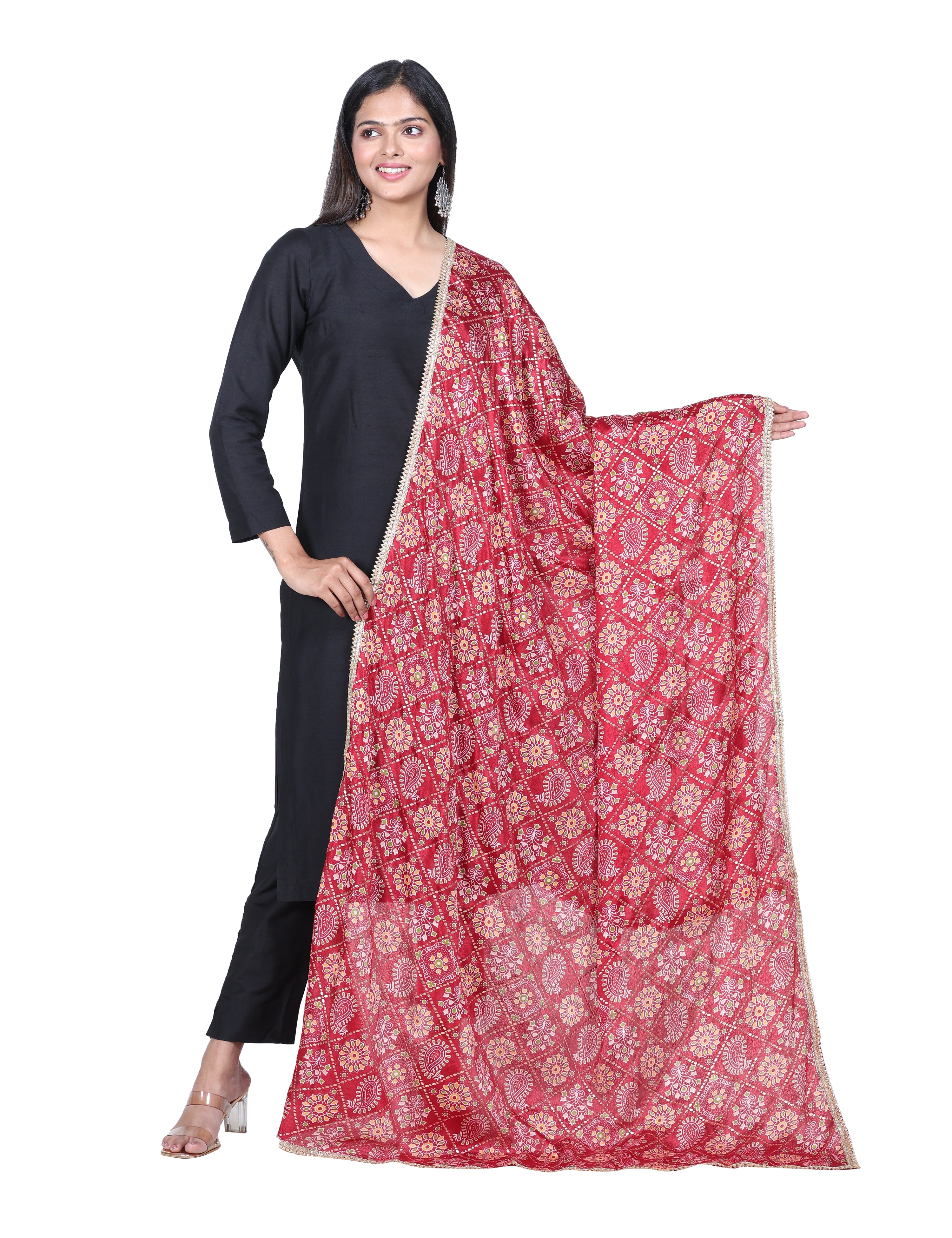 Art Silk Bandhini Dupatta