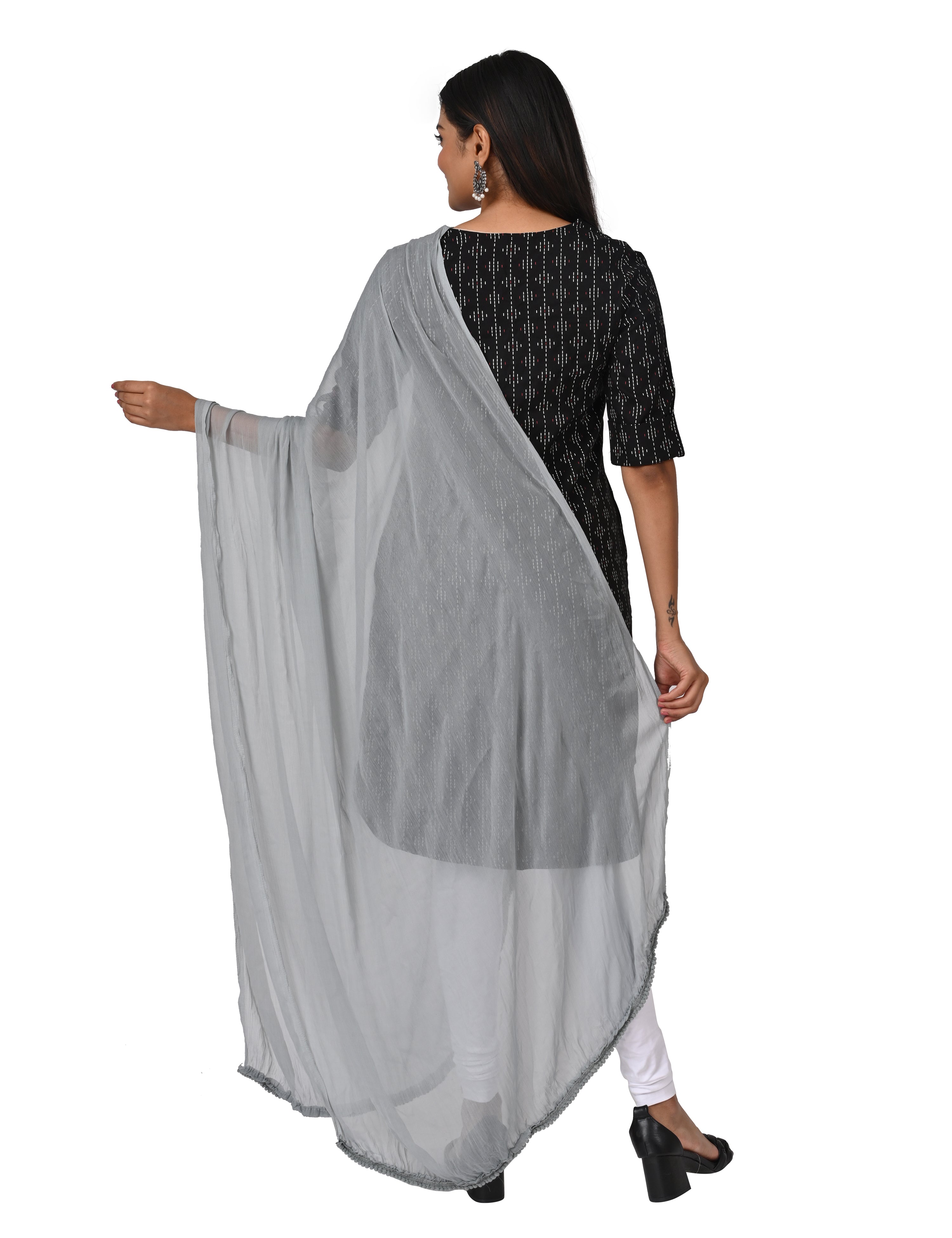 Solid Chiffon Dupatta
