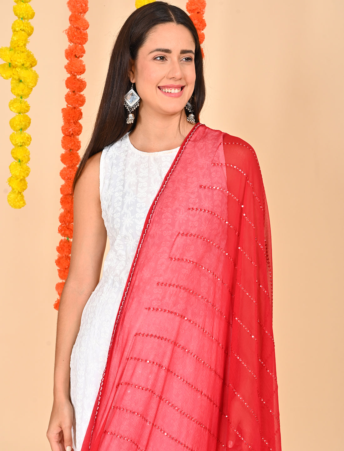Chiffon Stripe Dupatta