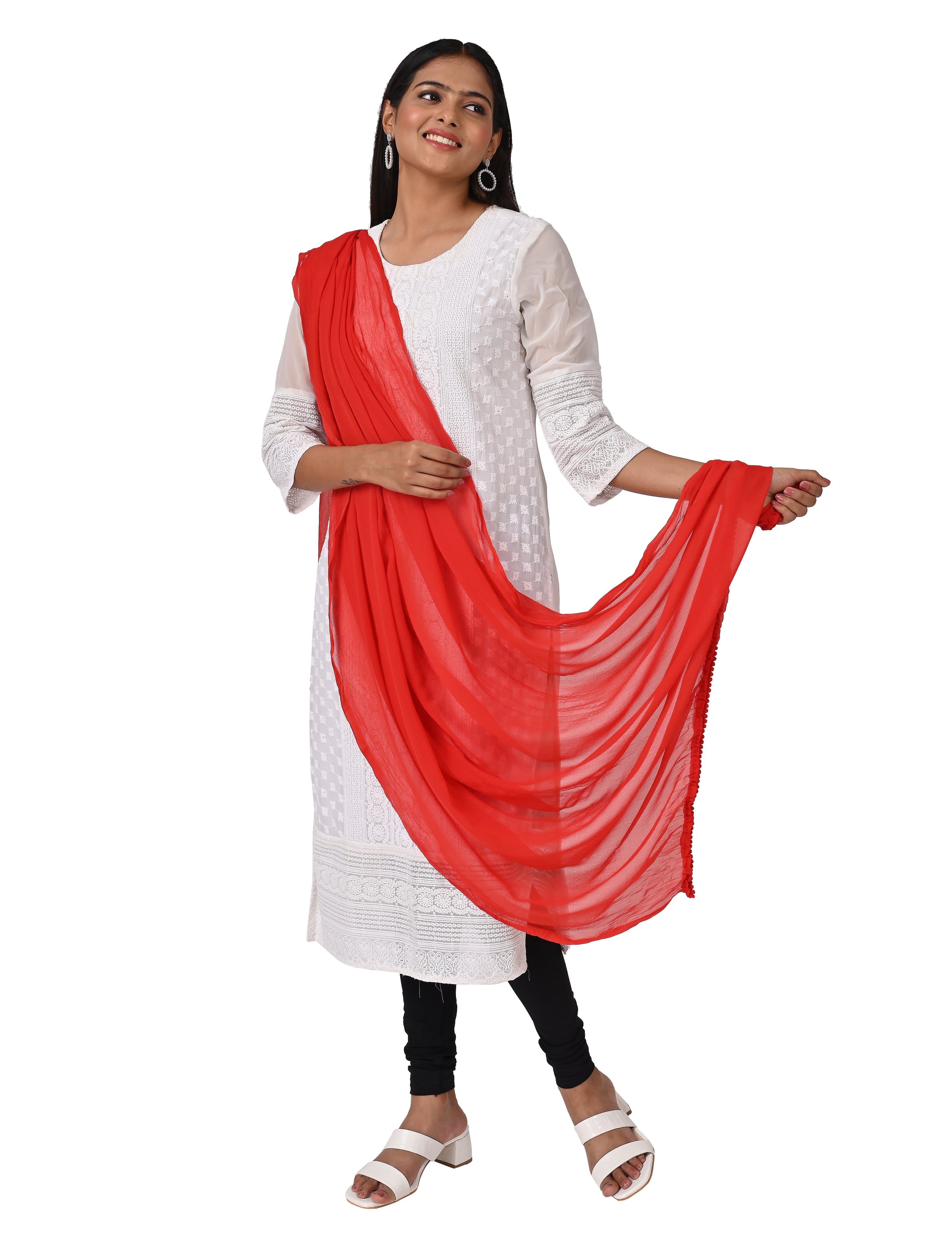 Chiffon Solid Dupatta