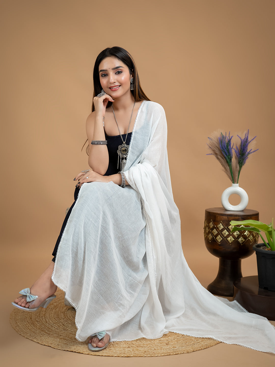 Solid Cotton Dupatta