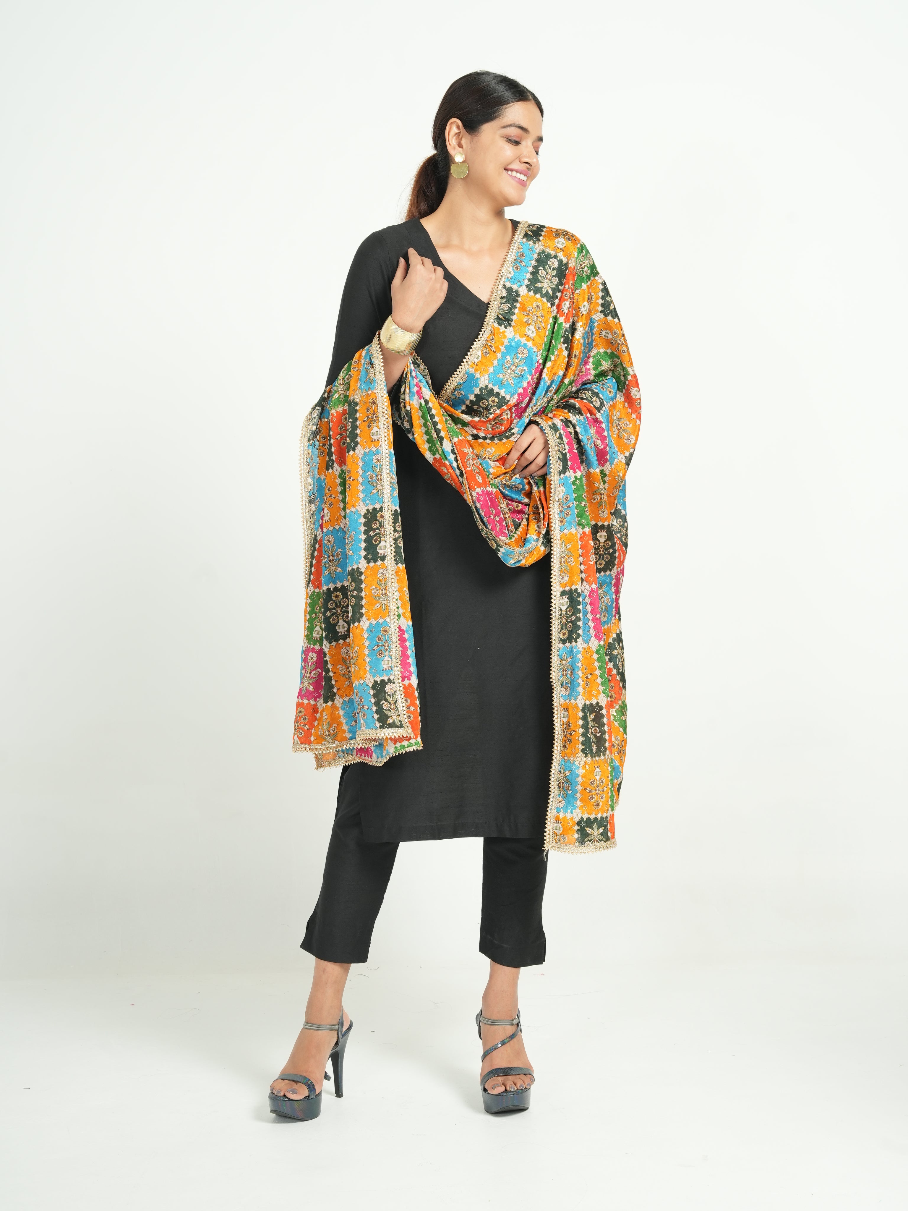 Art Silk Bandhini Dupatta