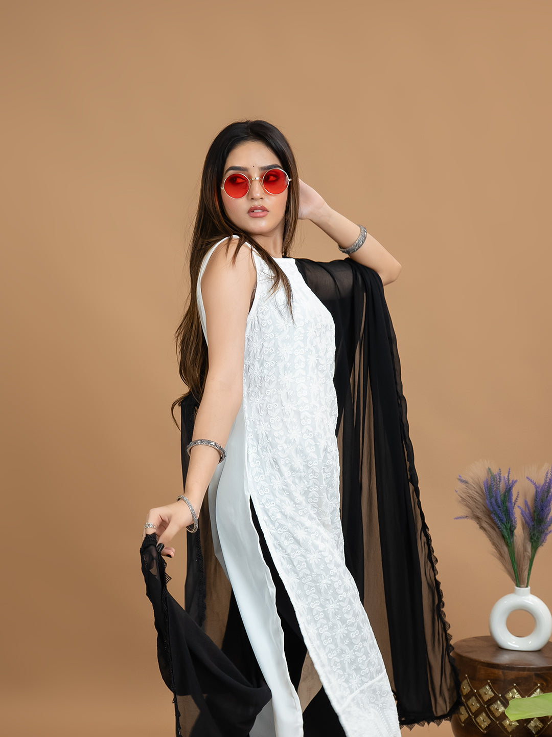 Solid Chiffon Dupatta