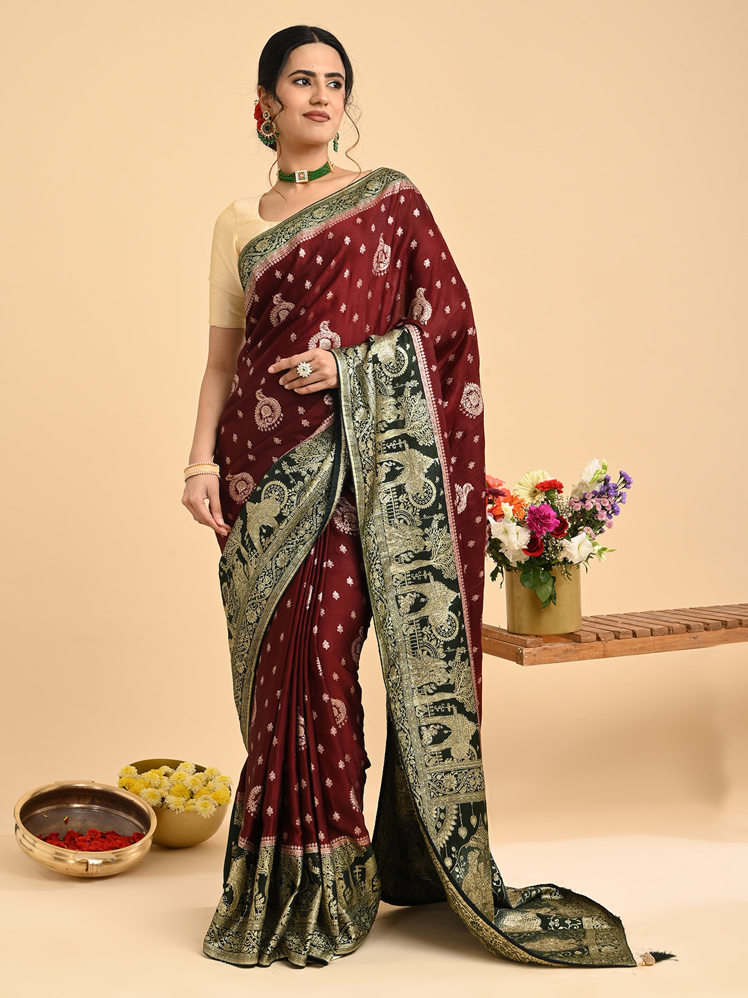 Banarasi Viscose Silk Saree