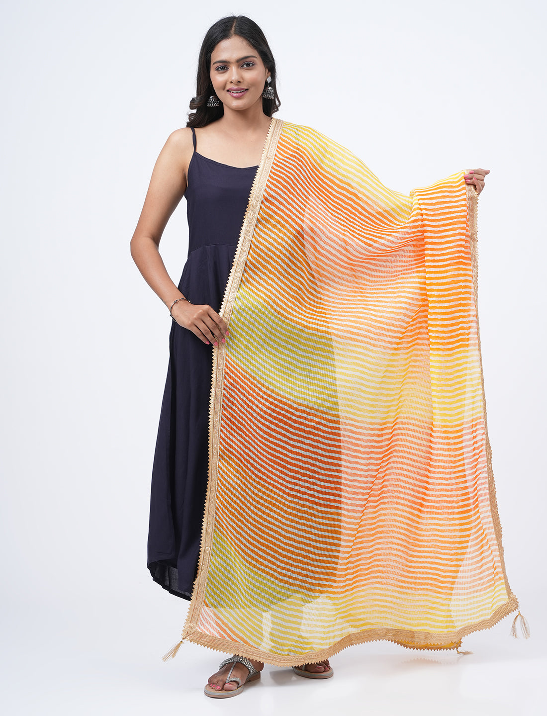 Kota Semi Cotton Colorblock Dupatta