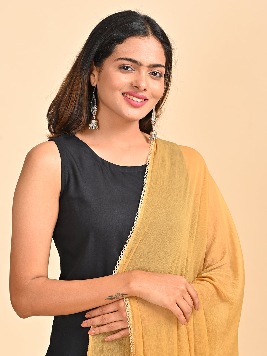 Solid Chiffon Dupatta