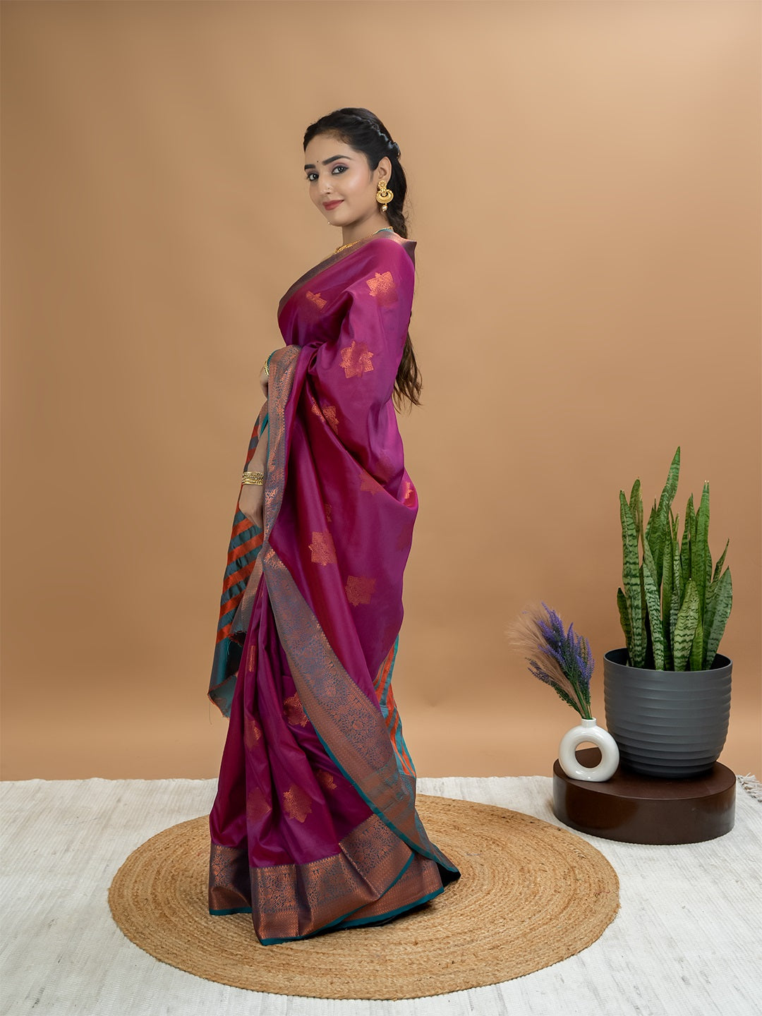 South Silk Brocade Saree