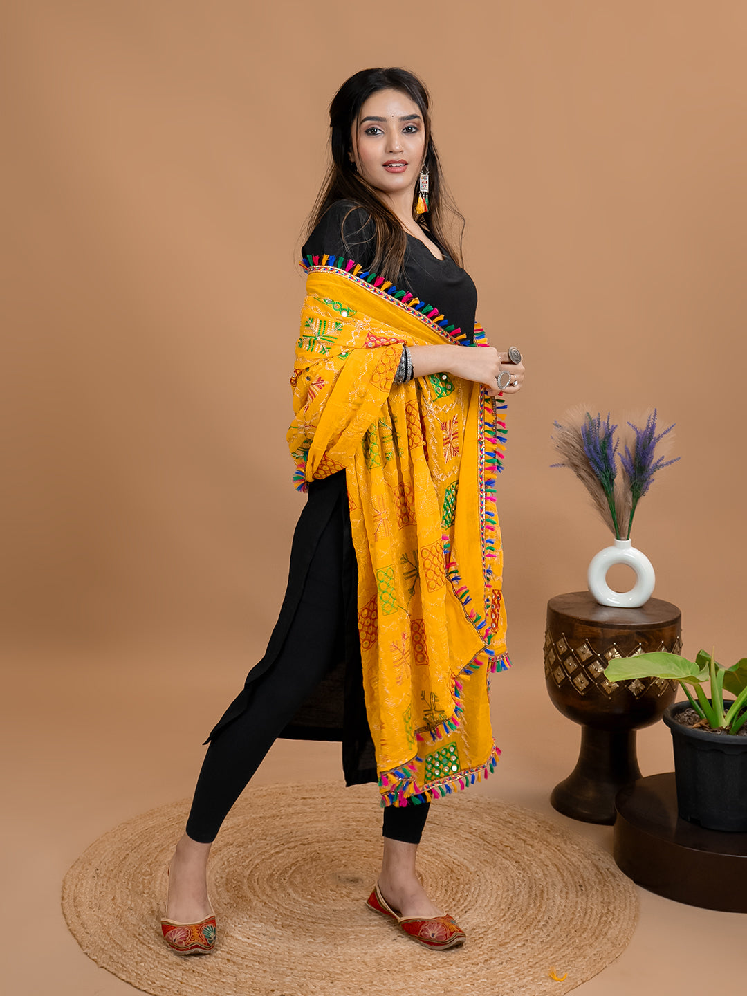 Phulkari Cotton Dupatta