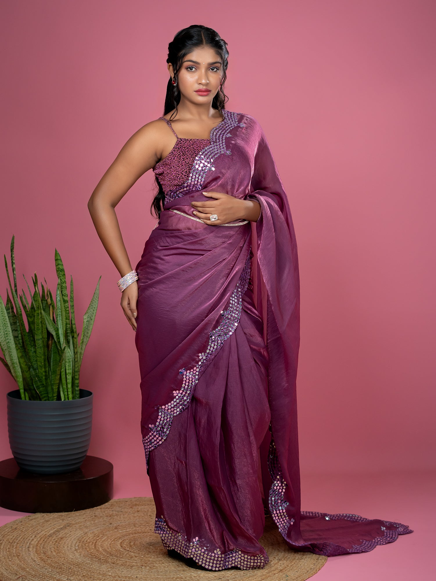 Ready To Wear Tissue Saree