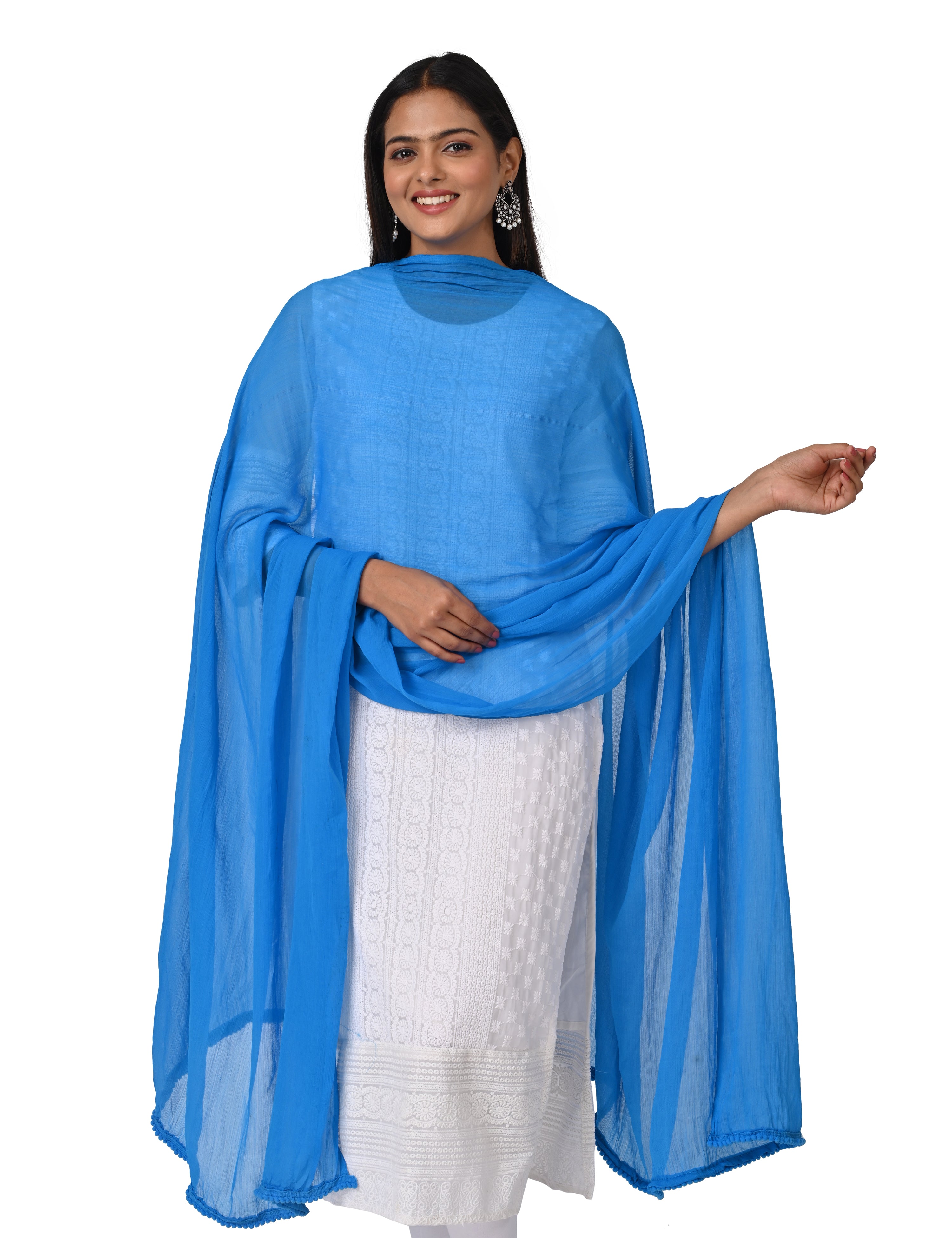 Solid Chiffon Dupatta