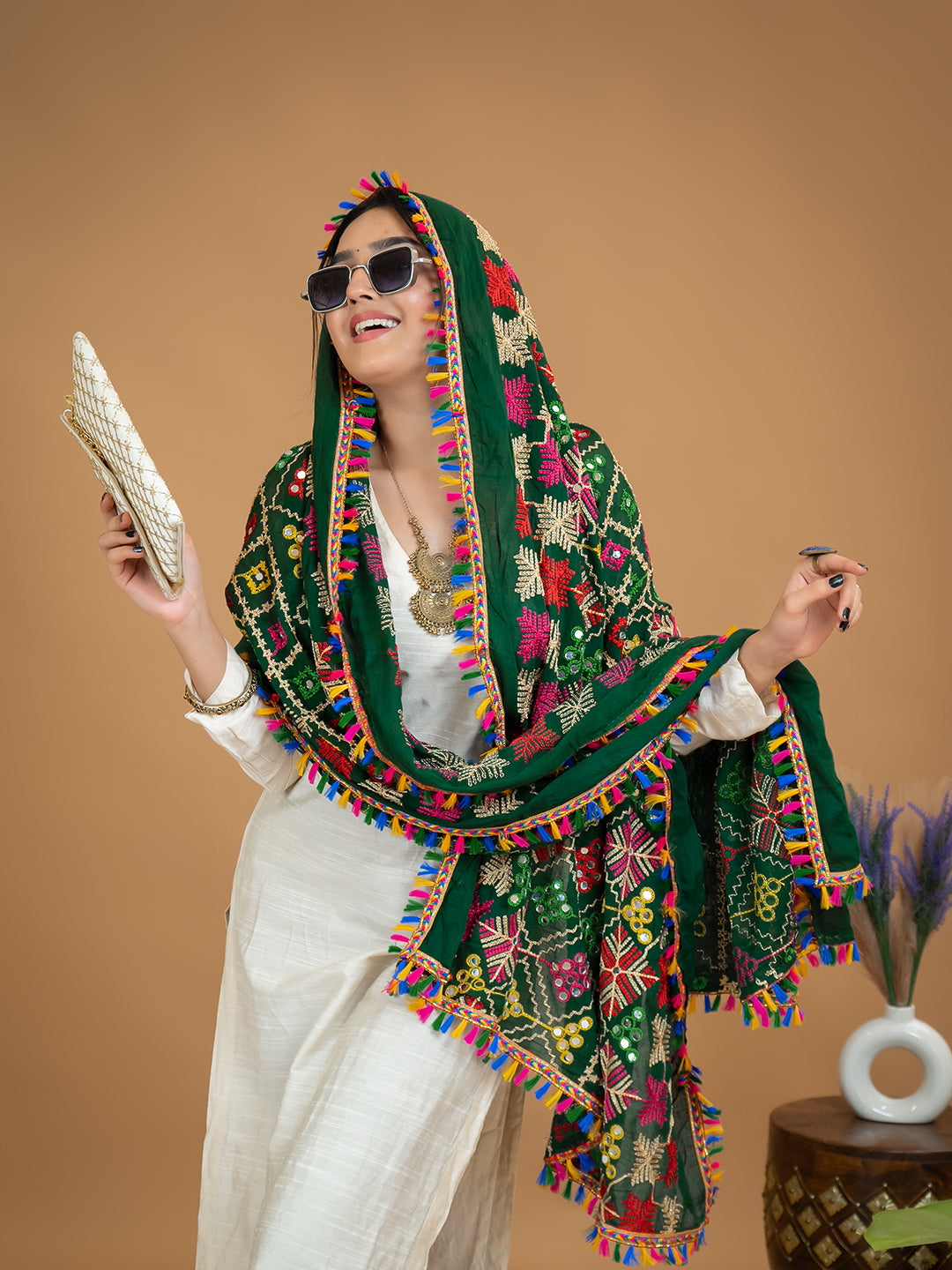 Phulkari Cotton Dupatta