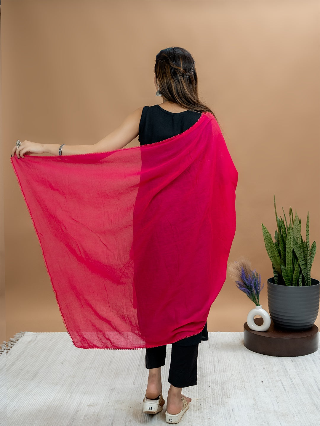 Solid Cotton Dupatta